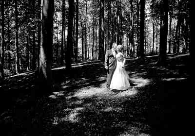 Ellen en ik in het bos van Park Sonsbeek